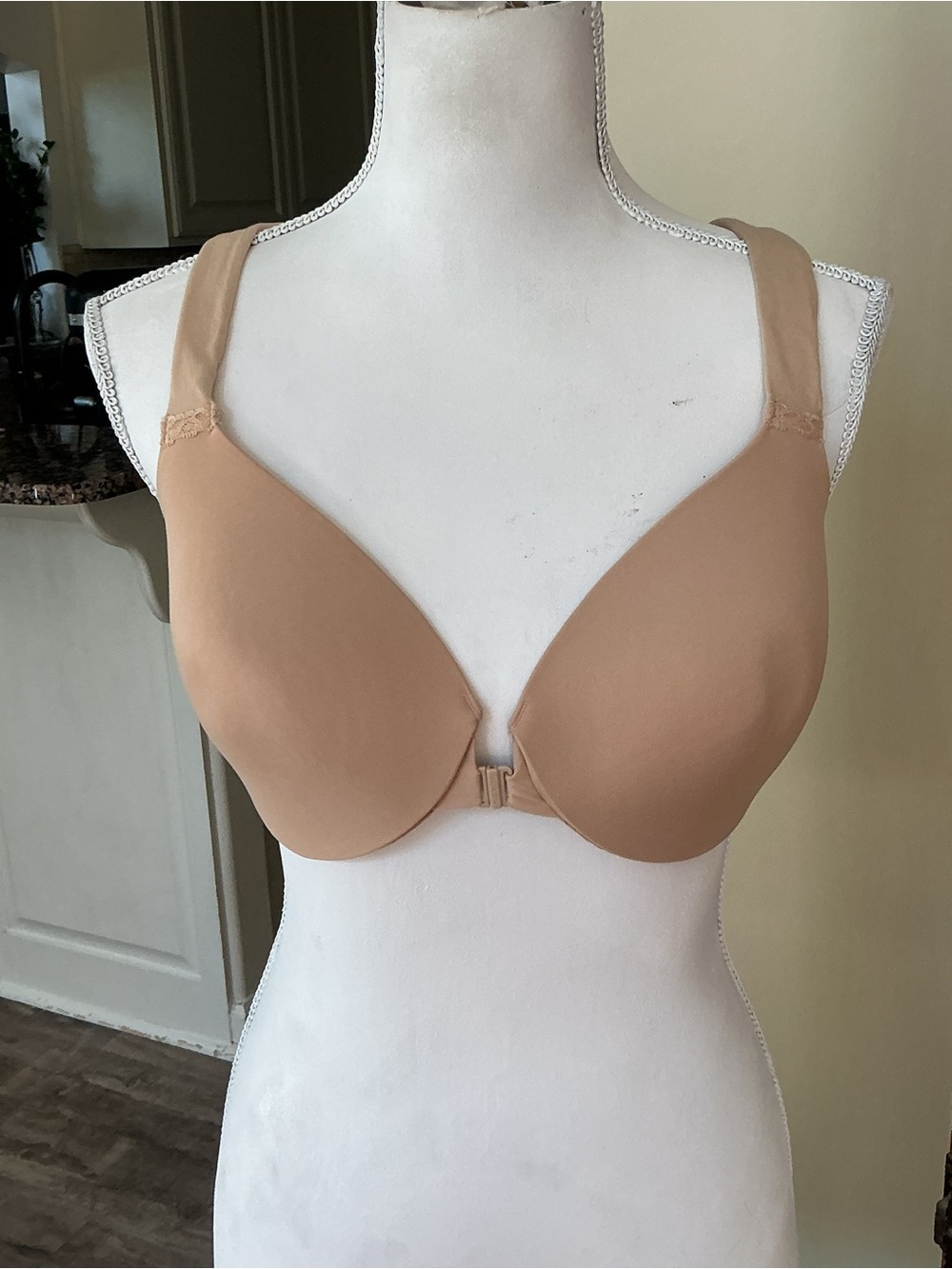 SPANX Bra-llelujah! Racerback Full Coverage Bra 34DD Nude Front Close Crossover